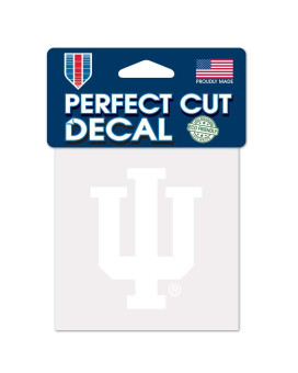 Wincraft Ncaa Indiana Hoosiers 4X4 Perfect Cut White Decal One Size Team Color