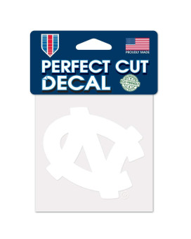 Wincraft Ncaa North Carolina Tar Heels 4X4 Perfect Cut White Decal One Size Team Color