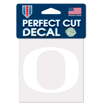 Wincraft Ncaa Oregon Ducks 4X4 Perfect Cut White Decal One Size Team Color