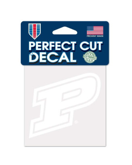 Ncaa Purdue Boilermakers 4X4 Perfect Cut White Decal One Size Team Color