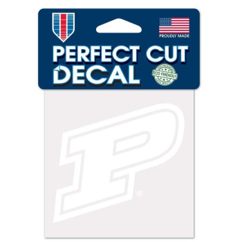 Ncaa Purdue Boilermakers 4X4 Perfect Cut White Decal One Size Team Color