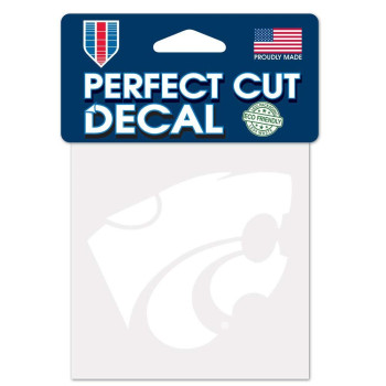 Ncaa Kansas State Wildcats Decal4X4 Perfect Cut White Decal Team Colors One Size