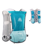 Triwonder Hydration Pack Backpack 5L Marathoner Running Race Hydration Vest (Light Blue - Only Vest)
