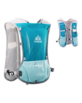 Triwonder Hydration Pack Backpack 5L Marathoner Running Race Hydration Vest (Light Blue - Only Vest)