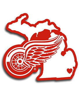 Nhl Siskiyou Sports Fan Shop Detroit Red Wings Home State Decal One Size Team Color