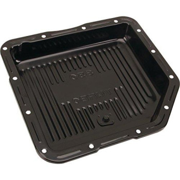 Black Steel Gm Th-350 Transmission Pan, 2 Inch Deep