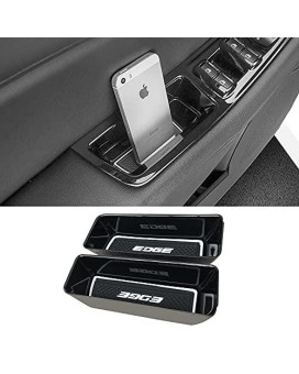 Vesul Front Row Door Side Storage Box Fit For Ford Edge 2015 2016 2017 2018 2019 2020 Armrest Phone Container Door Organizer Handle Pocket Abs Tray Insert Glove Pallet