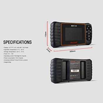 Icarsoft Bcc Ii Multi-Systems Scan Tool Compatible For Chrysler/Jeep/Gm Abs Oil Reset Sas