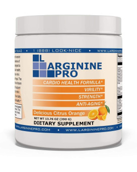 L-Arginine Pro, L-Arginine Supplement - 5,500Mg Of L-Arginine Plus 1,100Mg L-Citrulline (Citrus Orange  1 Jar)