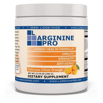 L-Arginine Pro, L-Arginine Supplement - 5,500Mg Of L-Arginine Plus 1,100Mg L-Citrulline (Citrus Orange  1 Jar)