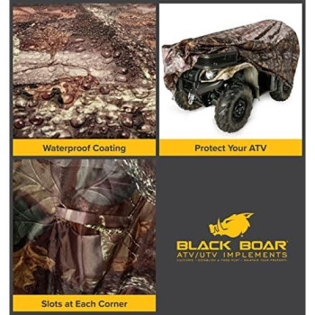 Black Boar Extra Large (450Cc And Up) Protect Your Atv From Rain, Snow, Dirt, Damaging Uv Rays While In Storage (Jungle Camo) (66021)