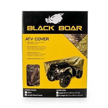 Black Boar Extra Large (450Cc And Up) Protect Your Atv From Rain, Snow, Dirt, Damaging Uv Rays While In Storage (Jungle Camo) (66021)