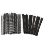 Ocr 40Pcs 254Mm Male And Female Pin Header Connector 40Pin Single Row Breakaway Pcb Board For Arduino Shield