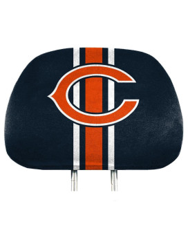 Fanmats Nfl Chicago Bears Full-Print Head Rest Covers, 2-Pack, One Size (62007)