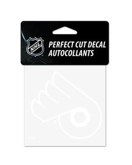 Wincraft Nhl Philadelphia Flyers 4X4 Perfect Cut White Decal One Size Team Color