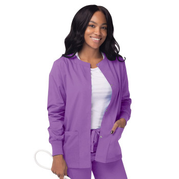 Sivvan Scrubs For Women - Front Snap Warm - Up Jacket - S8306 - Lavender - M