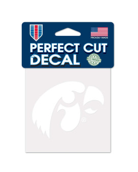 Wincraft Ncaa Iowa Hawkeyes 4X4 Perfect Cut White Decal One Size Team Color