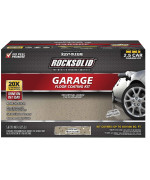 Rust-Oleum 293517 Rocksolid Polycuramine Garage Floor Coating, 2.5 Car Kit, Mocha