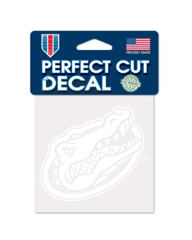 Wincraft Ncaa Florida Gators 4X4 Perfect Cut White Decal One Size Team Color