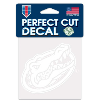 Wincraft Ncaa Florida Gators 4X4 Perfect Cut White Decal One Size Team Color