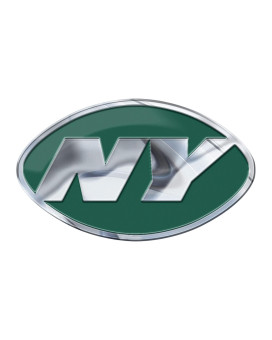 Fanmats Nfl - New York Jets Heavy Duty Aluminum Color Emblem , Green, 4