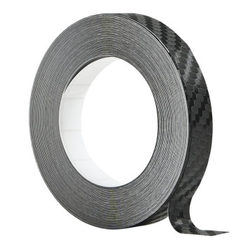 Happykreuz Carbon Black Vinyl Tape-Style Car Wrapping Film Air-Release (Width 3.9 Inch X 20Ft) Hz2741