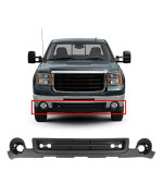 Mbi Auto - Textured, Black Front Lower Air Deflector Valance Compatible With 2007-2010 Gmc Sierra 2500 3500 Heavy Duty 07-10, Gm1092218