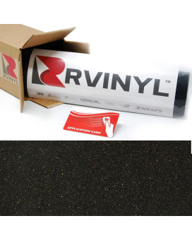 3M 2080 Sp242 Satin Gold Dust Black 5Ft X 27Ft Wapplication Card Vinyl Vehicle Car Wrap Film Sheet Roll