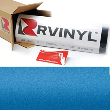 3M 2080 M227 Matte Blue Metallic 5Ft X 12Ft Wapplication Card Vinyl Vehicle Car Wrap Film Sheet Roll