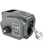Megaflint Trailer Winch,Reversible Electric Winch, For Boats Up To 6000 Lbs.12V Dc,Power-In, Power-Out, And Freewheel Operations,30% Higher Winching Power Than Regular 6000 Lbs Winch (5000Lbs Marine)