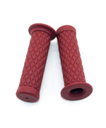 Non Slip Rubber Bar End Thruster Grip Pair2Pcs 78 22Mm Motorcycle Comfort Hand Handlebar Grip Thruster Grip For Harley Honda Triumph Yamaha Kawasaki Cg125 Cb400 (Red)