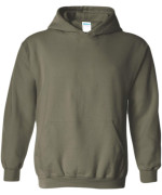 Gildan Blank Hoodie - Hooded Sweatshirt - Unisex Style 18500 Adult Pullover Military Green