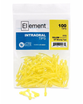 Dental Impression Intraoral Mixing Tips 100 pcs Yellow - by ELEMENT