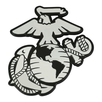 Fanmats 15723 Us Marines 3D Chrome Metal Auto Emblem