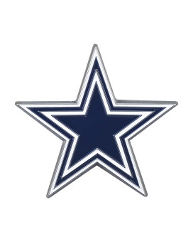 Fanmats 22551 Dallas Cowboys 3D Color Metal Emblem, Diecut Team Logo Auto Emblem