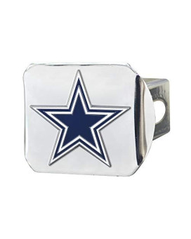 Nfl Dallas Cowboys Metal Hitch Cover, Chrome, 2 Square Type Iii Hitch Cover