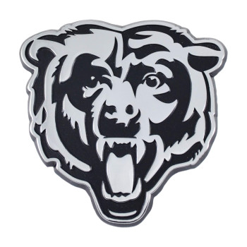 Fanmats 15607 Chicago Bears 3D Chrome Metal Auto Emblem - C Logo