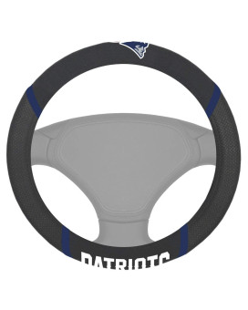 Fanmats 15166 New England Patriots Embroidered Steering Wheel Cover