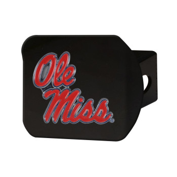 Fanmats 22710 Ole Miss Rebels Black Metal Hitch Cover - 3D Color Emblem