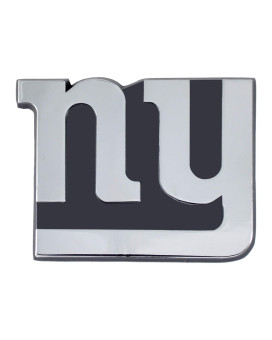 Fanmats 21383 New York Giants 3D Chrome Metal Auto Emblem