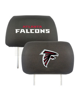 Fanmats 12489 Atlanta Falcons Embroidered Head Rest Cover Set - 2 Pieces