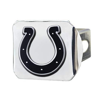 Fanmats 21535 Nfl Indianapolis Colts Metal Hitch Cover, Chrome, 2 Square Type Iii Hitch Cover