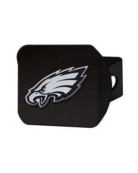 Fanmats 21573 Nfl Philadelphia Eagles Metal Hitch Cover, Black, 2 Square Type Iii Hitch Cover