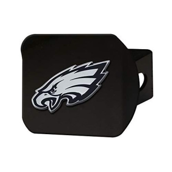 Fanmats 21573 Nfl Philadelphia Eagles Metal Hitch Cover, Black, 2 Square Type Iii Hitch Cover