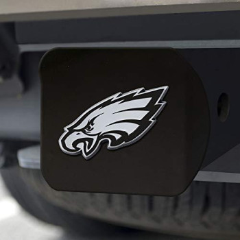 Fanmats 21573 Nfl Philadelphia Eagles Metal Hitch Cover, Black, 2 Square Type Iii Hitch Cover