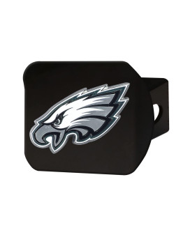 Fanmats 22601 Philadelphia Eagles Black Metal Hitch Cover - 3D Color Emblem