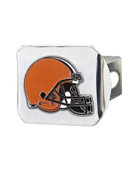 Nfl Cleveland Browns Metal Hitch Cover, Chrome, 2 Square Type Iii Hitch Cover