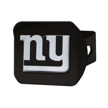 Fanmats 21564 New York Giants Black Metal Hitch Cover With Metal Chrome 3D Emblem