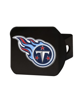 Fanmats 22619 Tennessee Titans Black Metal Hitch Cover - 3D Color Emblem