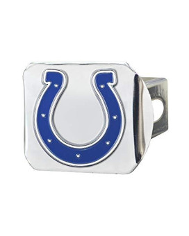 Nfl Indianapolis Colts Metal Hitch Cover, Chrome, 2 Square Type Iii Hitch Cover